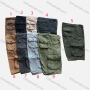 Wholesale Men's Casual Plain Multiple Pockets Cargo Shorts 6209# preview