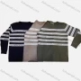 Wholesale Boy's Casual Striped Letter Print Round Neck Long Sleeve Sweater preview