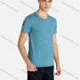 Wholesale Men's Sporty Crew Neck Breathable Reflective Stripes Quick Drying T-shirts preview