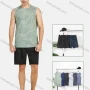Wholesale Men's Athletic Camouflage Print Running Tank Tops preview