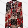 Wholesale Women's Vintage Long Sleeve Retro Graphic Button Down Shirts preview