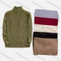Wholesale Men's Casual Long Sleeve Quarter Zipper Texture Knit Sweater preview