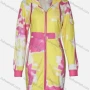 Wholesale Women's Casual Tie Dye Long Sleeve Zipper Short Hoodie Dress preview