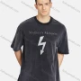 Wholesale Men's Hip Hop Crew Neck Short Sleeve Loose Fit Graphic Letter T-shirt preview