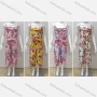 Wholesale Girls Causal Sleeveless Ruffle Trim Floral Print Jumpsuit With Belt preview