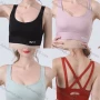 Wholesale Women's Athletic Plain Criss Cross Stretchy Sporty Training Bra 835# preview