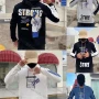 Wholesale Men's Casual Letter Print Drawstring Long Sleeve Kangaroo Pocket Oversized Hoodie preview