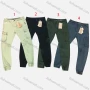 Wholesale Men's Casual Plain Elastic Waist Multiple Pockets Ankle Length Jogger 99635# preview