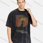 Wholesale Men's Hip Hop Casual Crew Neck Short Sleeve Loose Fit Graphic Letter T-shirt preview