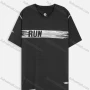Wholesale Men's Athletic Workout Sporty Breathable Short Sleeve Letter Print T-shirt S807# preview
