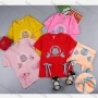 Wholesale Girls Casual Embroidery Round Neck Bow Knot Lace Trim Short Sleeve Tee preview