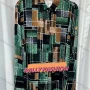 Wholesale Women's Vintage Long Sleeve Geometric Print Button Down Shirts preview