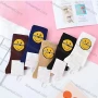 Wholesale Women's Casual Letter Smiley Face Print Cushioned Ankle Socks preview