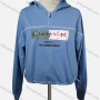 Wholesale Women's Casual Hooded Letter Quarter Zip Long Sleeve Hoodies preview