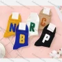 Wholesale Women's Casual Letter Print Cushioned Stocking Medium Crew Socks(Pack Of 10) preview