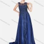 Wholesale Women's Glamorous Embroidery Floral Rhinestone Sleeveless Guipure Lace Floor Length Evening Dress preview