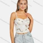 Wholesale Women's Sexy Geo Print Spaghetti Strap Crop Cami Top preview