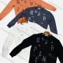Wholesale Men's Casual Crew Neck Long Sleeve Distressed Letter Print Sweatshirts preview