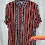 Wholesale Women's Vintage Short Sleeve Retro Graphic Button Down Shirts preview