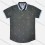 Wholesale Men's Causal Short Sleeve Button Front Allover Print Polo Shirts preview