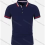 Wholesale Men's Casual Short Sleeve Button Front Contrast Polo Shirts preview