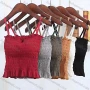 Wholesale Women's Casual Ruffle Hem Plain Cami Top preview