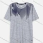 Wholesale Men's Athletic Workout Sporty Breathable Short Sleeve Geometrict Print T-shirt H838# preview