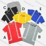 Wholesale Boys Casual Short Sleeve Geometric Graphic Button Front Polo Shirts preview