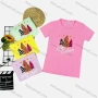 Wholesale Girl's Casual Pattern & Letter Print Round Neck Short Sleeve Tee preview