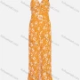 Wholesale Women's Boho Twist Zipper Back Crop Cami Top & Floral Print Pleated Pant Sets preview