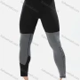 Wholesale Men's Athletic Workout Elastic Waist Colorblock Letter Print Ankle Length Gym Running Leggings N207# preview