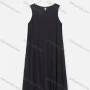 Wholesale Women's Plain Sleeve Round Neck Casual Knee Length Tank Dress preview