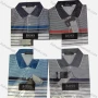 Wholesale Men's Casual Striped Colorblock Short Sleeve Polo Shirt preview