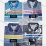 Wholesale Men's Casual Striped Colorblock Short Sleeve Polo Shirt preview