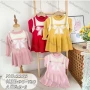 Wholesale Girls Casual Round Neck Long Sleeve Bow Knot Pattern Ruffle Hem Knit Dress (Pack Of 12) 2275# preview