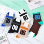 Wholesale Men's Athletic Crew Socks Thick Long Colorblock Basketball Socks preview