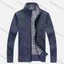 Wholesale Men's Casual Long Sleeve Stand Collar Zipper Jackets With Thermal Lined preview