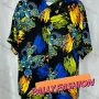 Wholesale Women's Vintage Short Sleeve Floral Abstract Print Button Down Shirts preview