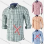 Wholesale Men's Casual Collared Long Sleeve Button Down Plaid Print Shirt preview