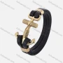 Wholesale Genuine Leather Stainless Steel Toggle Clasps Bracelet PW785# preview