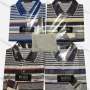 Wholesale Men's Casual Striped Colorblock Short Sleeve Polo Shirt preview