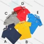 Wholesale Boys Casual Short Sleeve Embroidery Letter Button Front Polo Shirts preview