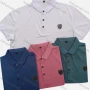Wholesale Men's Casual Short Sleeve Embroidery Label Button Front Polo Shirts preview