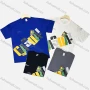 Wholesale Men's Casual Round Neck Short Sleeve Letter 100%Cotton T-shirt preview
