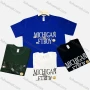 Wholesale Men's Casual Round Neck Short Sleeve Letter 100%Cotton T-shirt preview