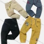 Wholesale Boy's Casual Letter Graphic Drawstring Joggers 080# preview