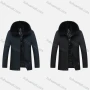 Wholesale Men's Casual Plain Plush Collar Zipper Down Jacket preview