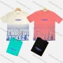 Wholesale Men's Casual Round Neck Short Sleeve Ombre Letter T-shirt preview