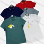 Wholesale Men's Casual Plain Labeled Patch Pocket Short Sleeve Polo Shirt 2302# preview