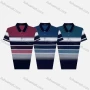 Wholesale Men's Casual Striped Short Sleeve Patch Pocket Polo Shirts preview